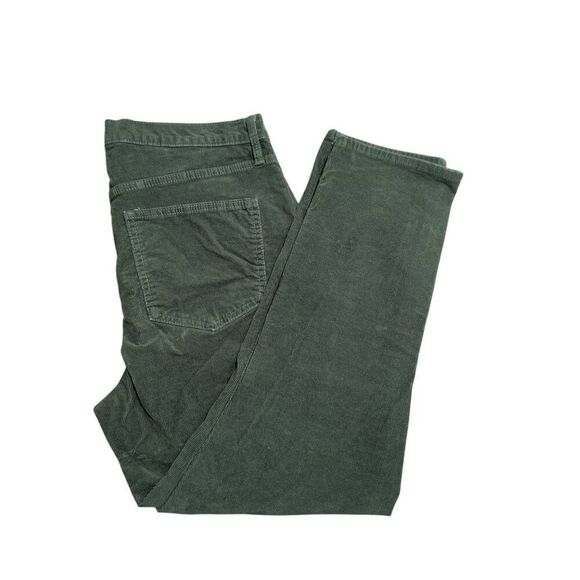 Gap Green Corduroy Vintage Slim  High Rise Pants 16R - Picture 1 of 6